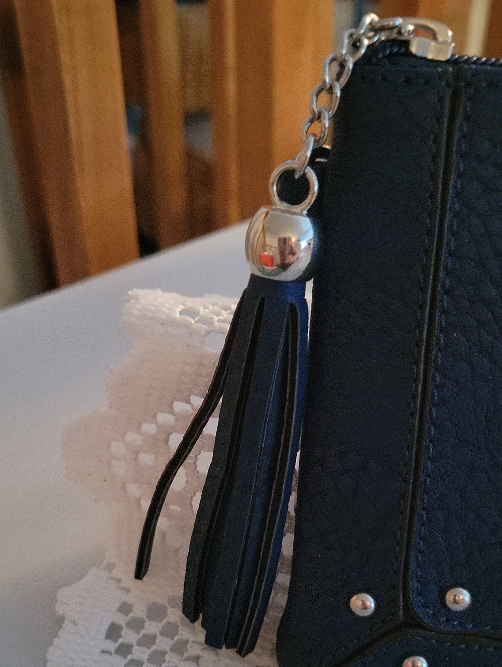 CharmingCharlie~ navy blue clutch